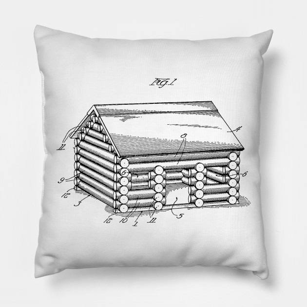 Lincoln Log Cabin Lincoln Logs Pillow Teepublic