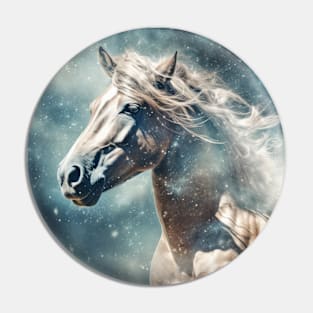 Horse Wild Animal Majestic Wilderness Surrealist Pin