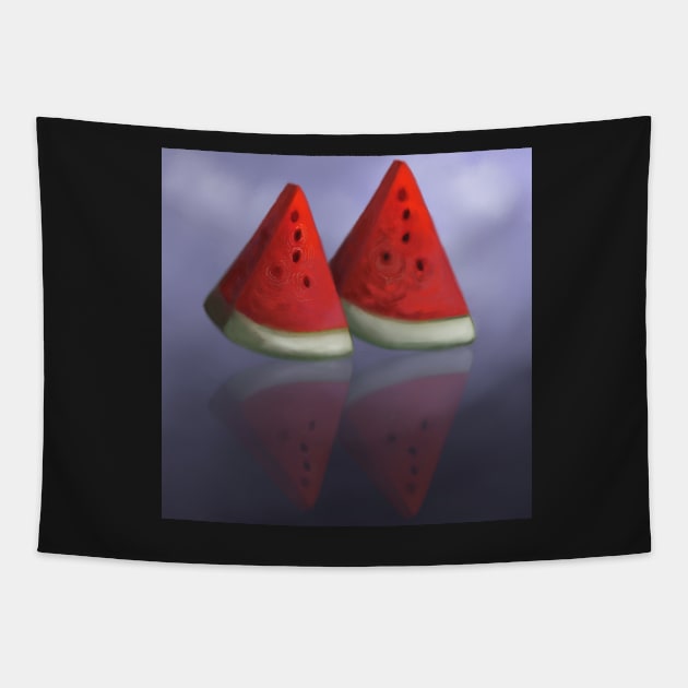 Watermelon Tapestry by Almanzart