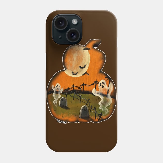 Ghostly Graveyard Phone Case by Jan Grackle