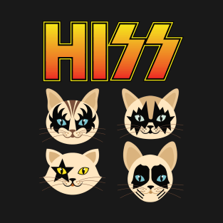 'Hiss Funny Cat Band' Cute Cats Adorable T-Shirt