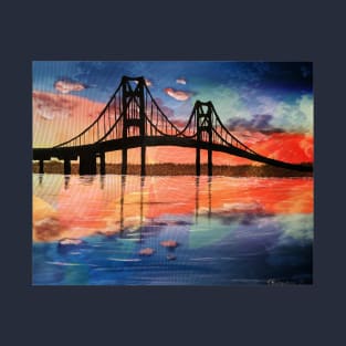 Mackinac Bridge Geometric T-Shirt