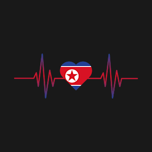 North Korea Heartbeat T-Shirt