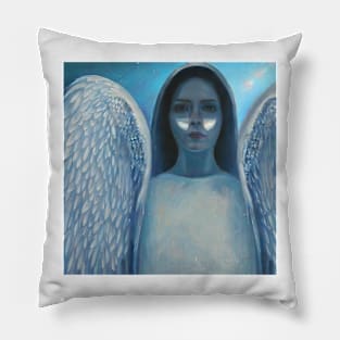 Blue angel Pillow