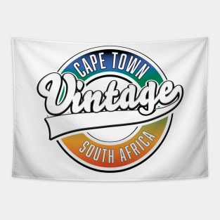 Cape Town South Africa retro logo Tapestry