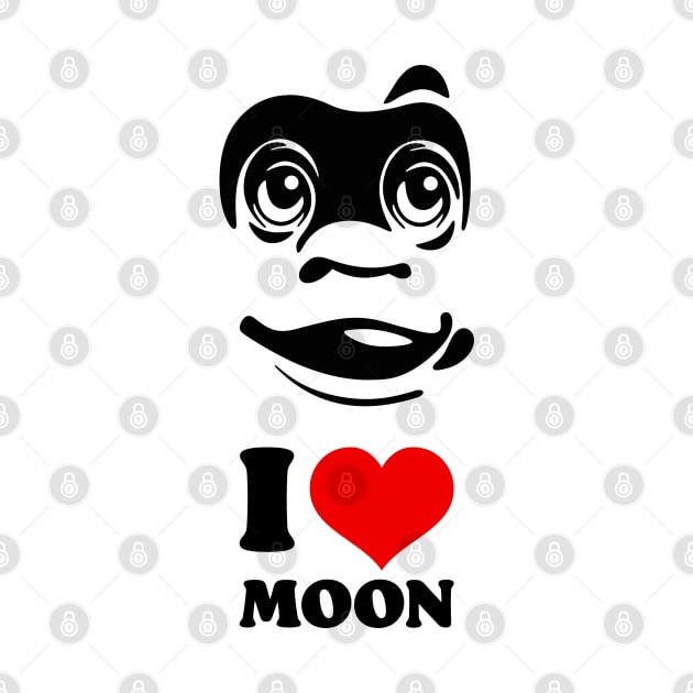 I Love Moon Music Art by San Studios Company