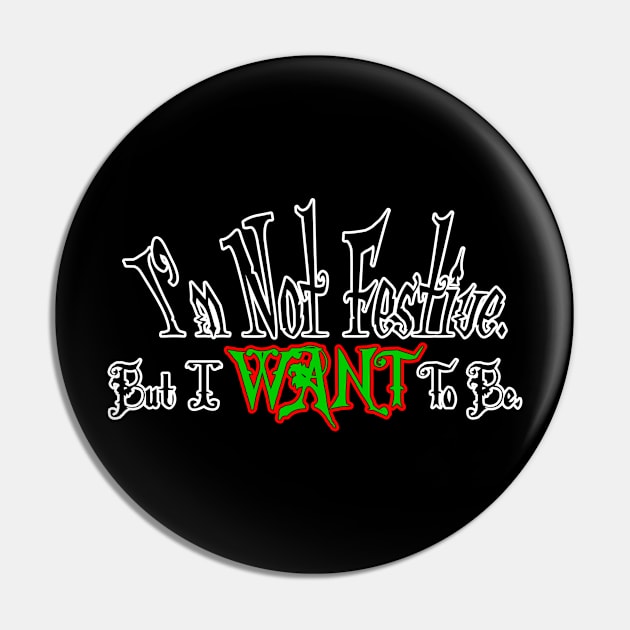 Not Festive Pin by Veraukoion