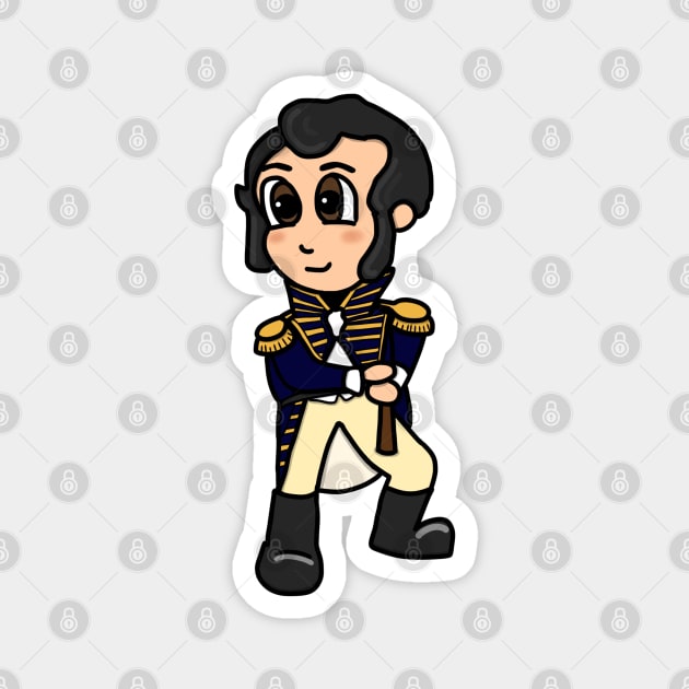 Chibi Stephen Decatur (Small Print) Magnet by Aeriskate