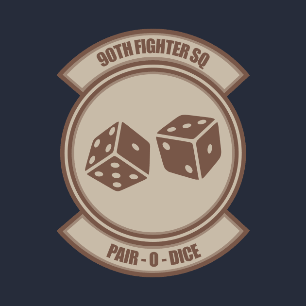 90th Fighter Squadron Patch (desert subdued) by Tailgunnerstudios