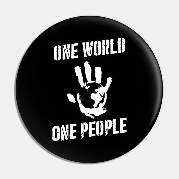 Flag Smashers - One World One People Pin by BadCatDesigns