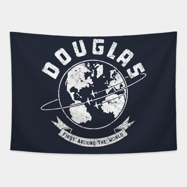 Douglas Aircraft Logo Tapestry by 909 Apparel