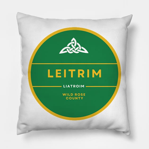 County Leitrim, Ireland Pillow by TrueCelt