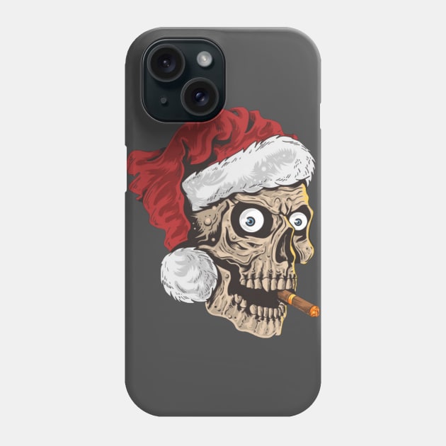 Skull santa Phone Case by Rakos_merch