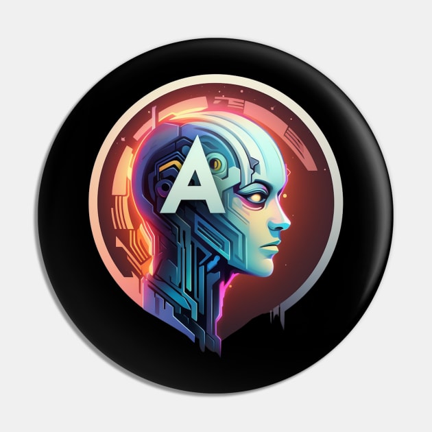 AI Brain Pin by FrogandFog