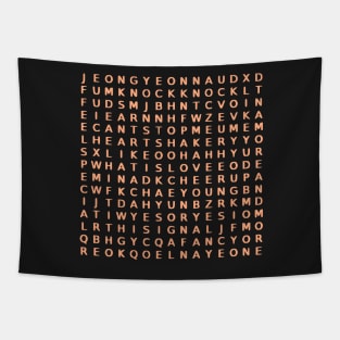 Twice Word Search Tapestry