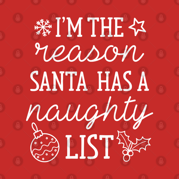Naughty List Naughty List TShirt TeePublic