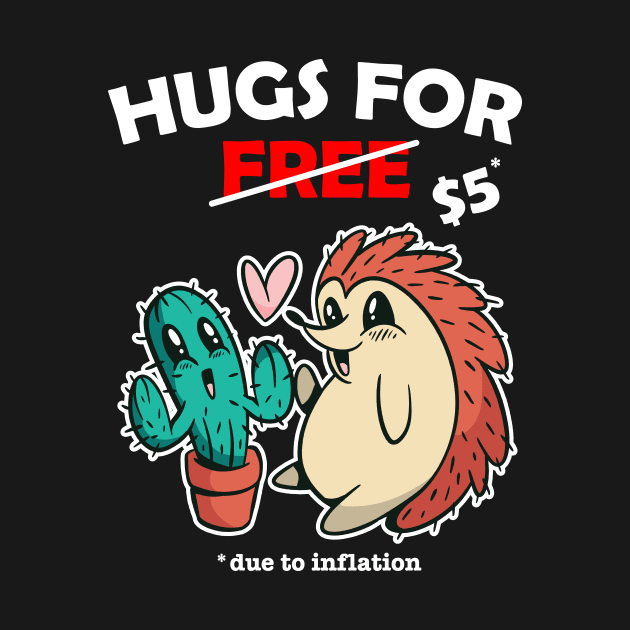 Cute cactus and hedgehog valentine costume Hugs For Free due to inflation by star trek fanart and more