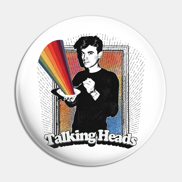 Talking Heads // Retro Style Fan Art Design Talking Heads Pin
