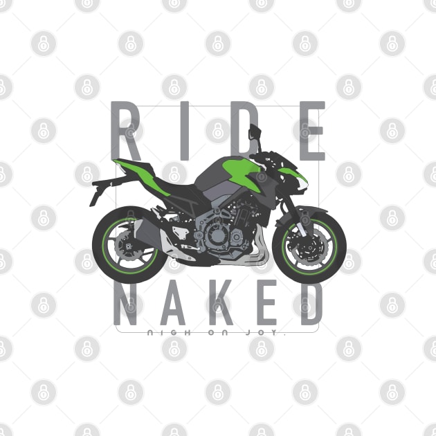 Ride Naked z900 green by NighOnJoy