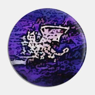 Purple Dragon Painting Pin