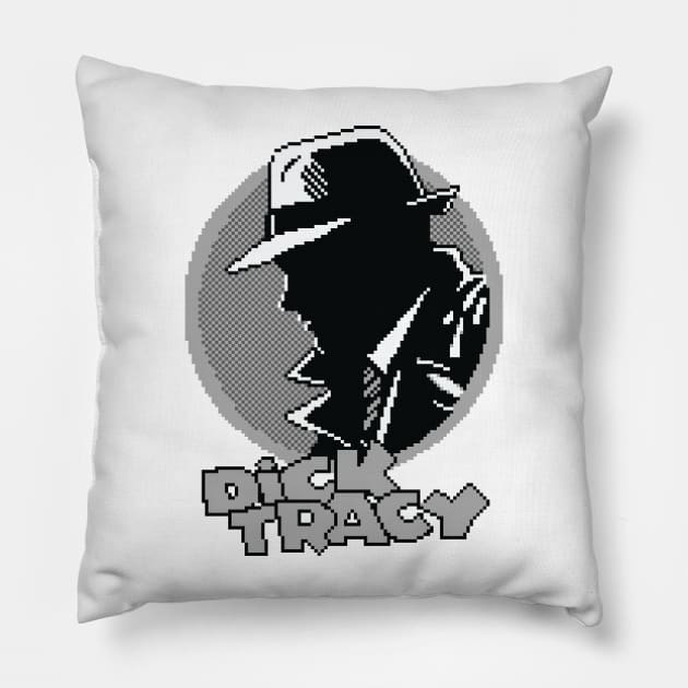 Dick Tracy Silhouette Pillow by inotyler