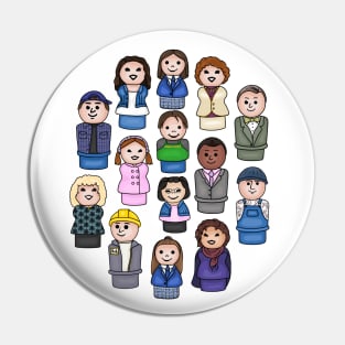 Stars Hollow Inhabitants Pin