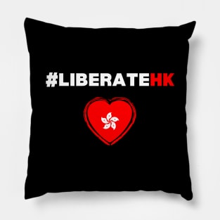 LIBERATE HK  - HONG KONG THE REVOLUTION OF OUR TIMES 光復香港 時代革命 PROTEST Pillow