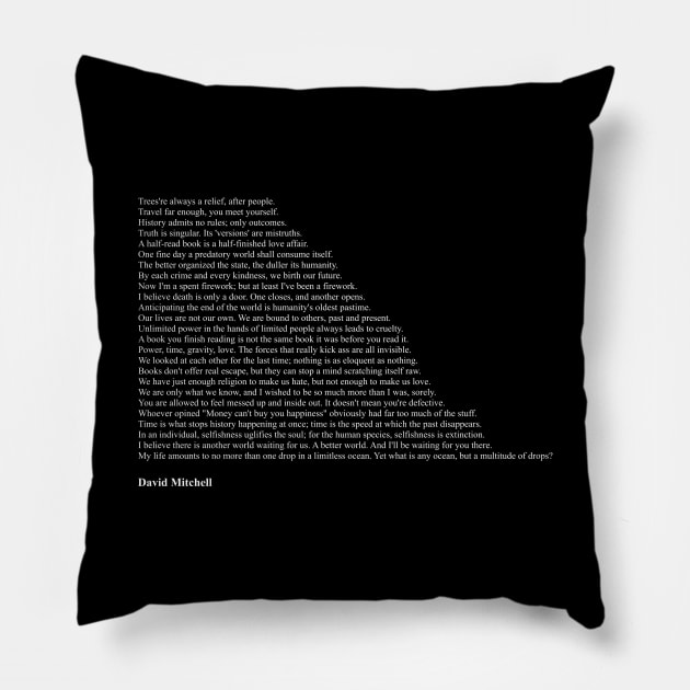 David Mitchell Pillow by qqqueiru