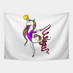 Unicorn Gymnastics Tapestry