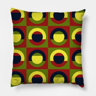 1960s abstract geometrical pattern Pillow