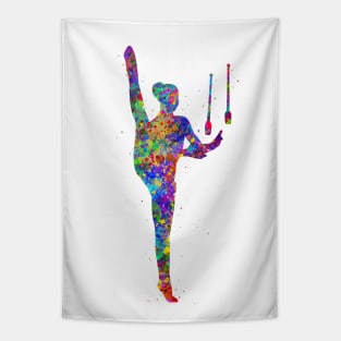 Rhythmic gymnastics juggling Tapestry