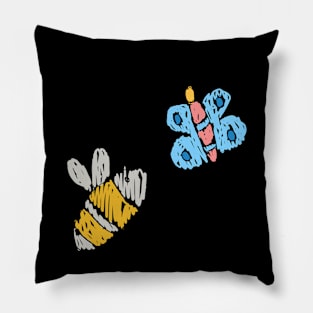 Bees & Butterflies Pillow