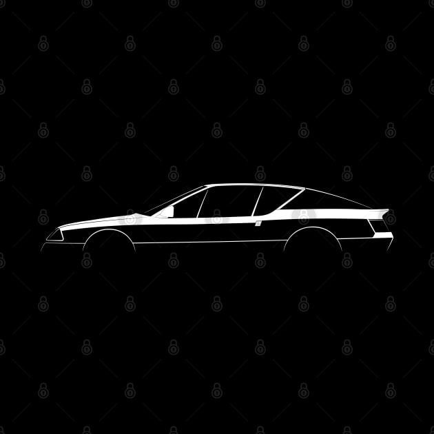 Alpine GTA Silhouette by Car-Silhouettes
