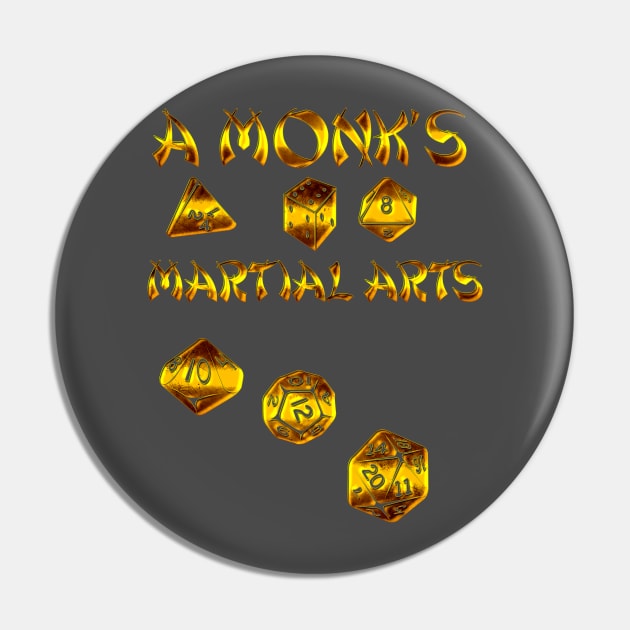 A Monk's Martial Arts Pin by Edward L. Anderson 