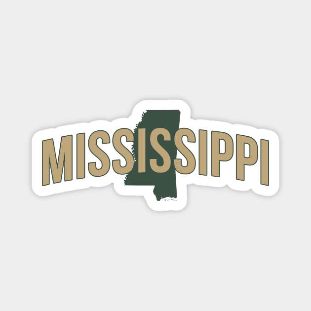 Mississippi State Magnet by Novel_Designs