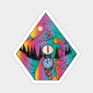 lost in the mountains Magnet