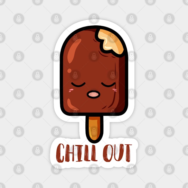 chilly icecream Magnet by Ghaida Shop