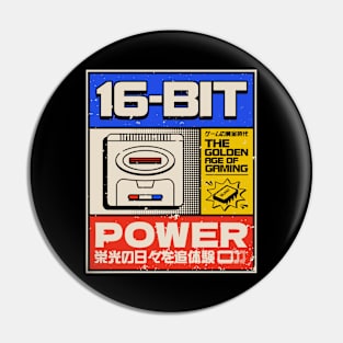 16-Bit Power - Retro Gamer Pin