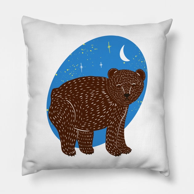 (Great Bear) Ursa Pillow by Indigoego