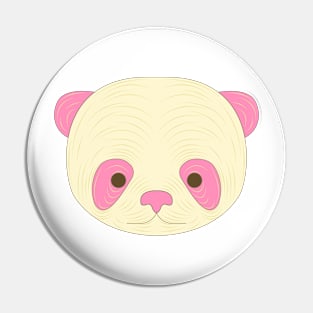 cute pinky panda face Pin