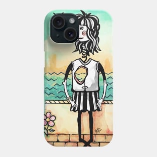 Empty Heart Watercolor Phone Case