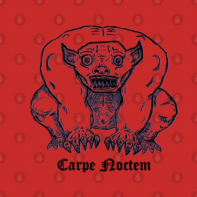 Carpe Noctem Gargoyle by oedauxInk