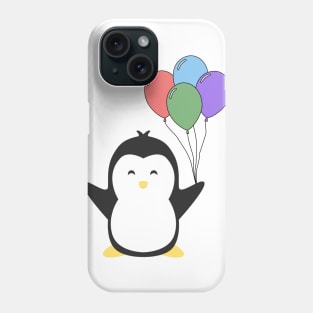 Penguin balloons Phone Case