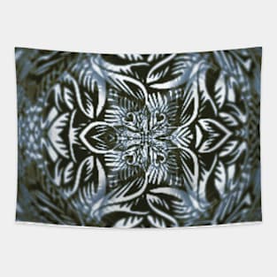 Goth Roses Vines Tattoo Pattern Tapestry