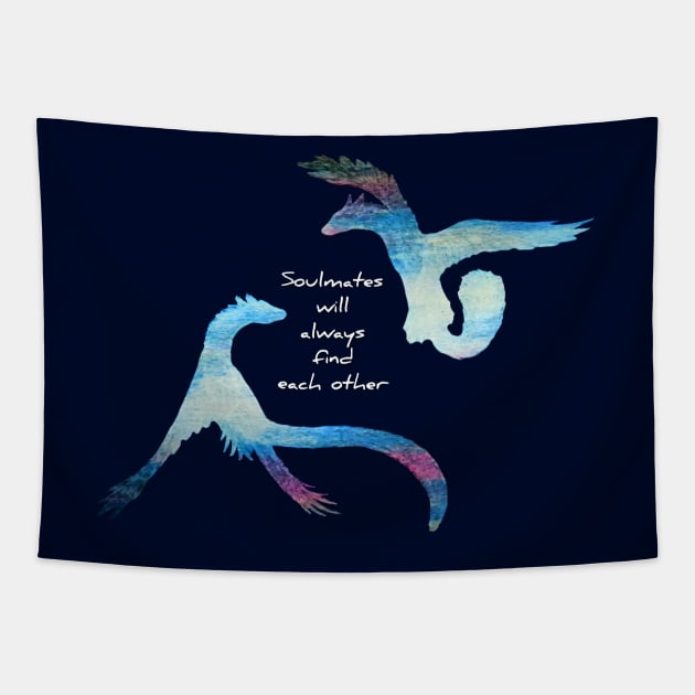 Star Wyverns Soulmates Tapestry by Lycoris ArtSpark