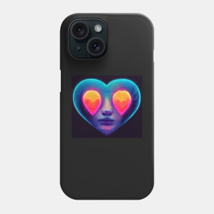 Psychedelic Heart Phone Case