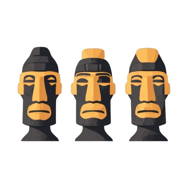 easter island heads by Majkel&Majkel