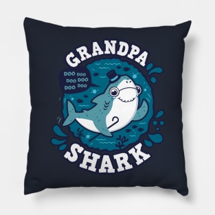 Grandpa Shark (trace) Pillow