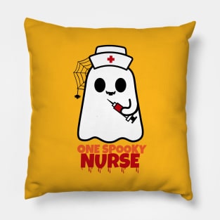 One Spooky Nurse Funny Pillow