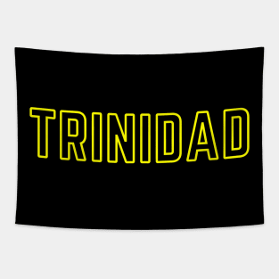 Trinidad Travel Tourist Yellow Text Tapestry